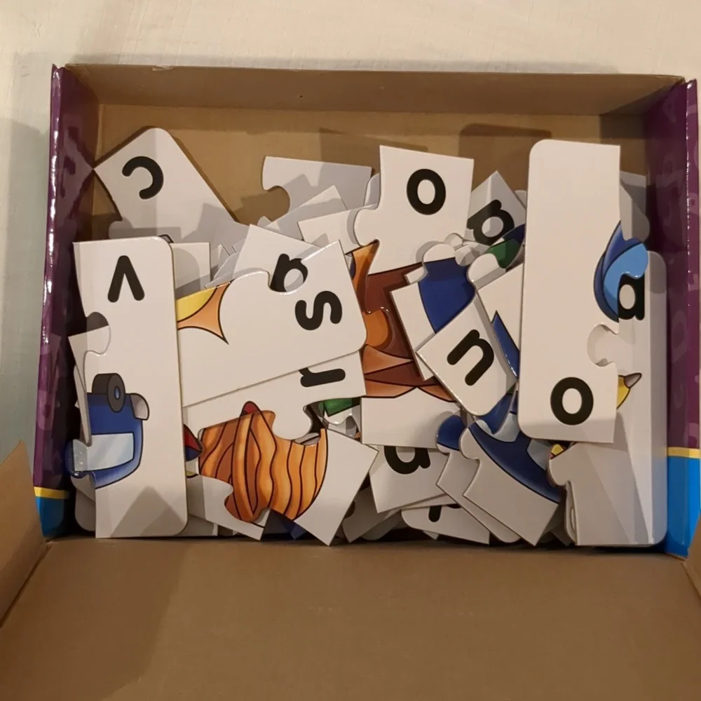 The learning journey puzzle bundle of 4 numbers, letters, people, train